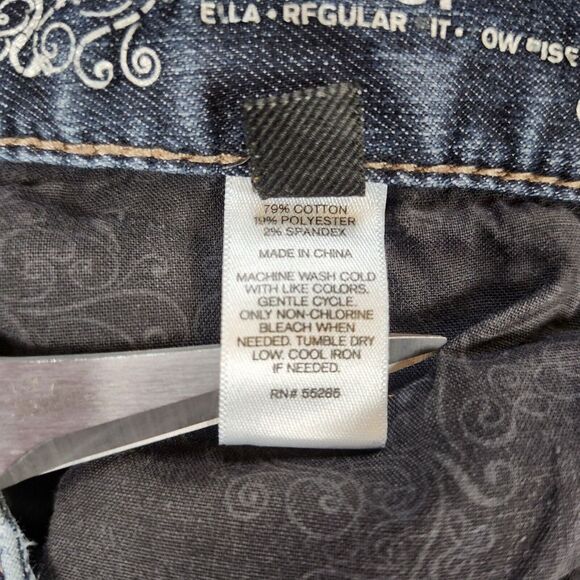 Express Bootcut Jeans Women Size 6 Ella Stretch Dark Wash 32x29 Casual - Picture 11 of 14